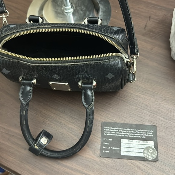 MCM Micro Bag in Black Monogram - Picture 11 of 12